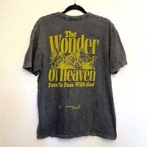 Secret Place Wonder of Heaven Mountain God Christian Mineral Wash T-Shirt Mens L